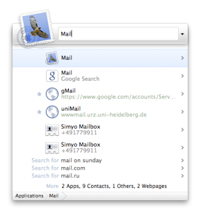 Suche nach Mail